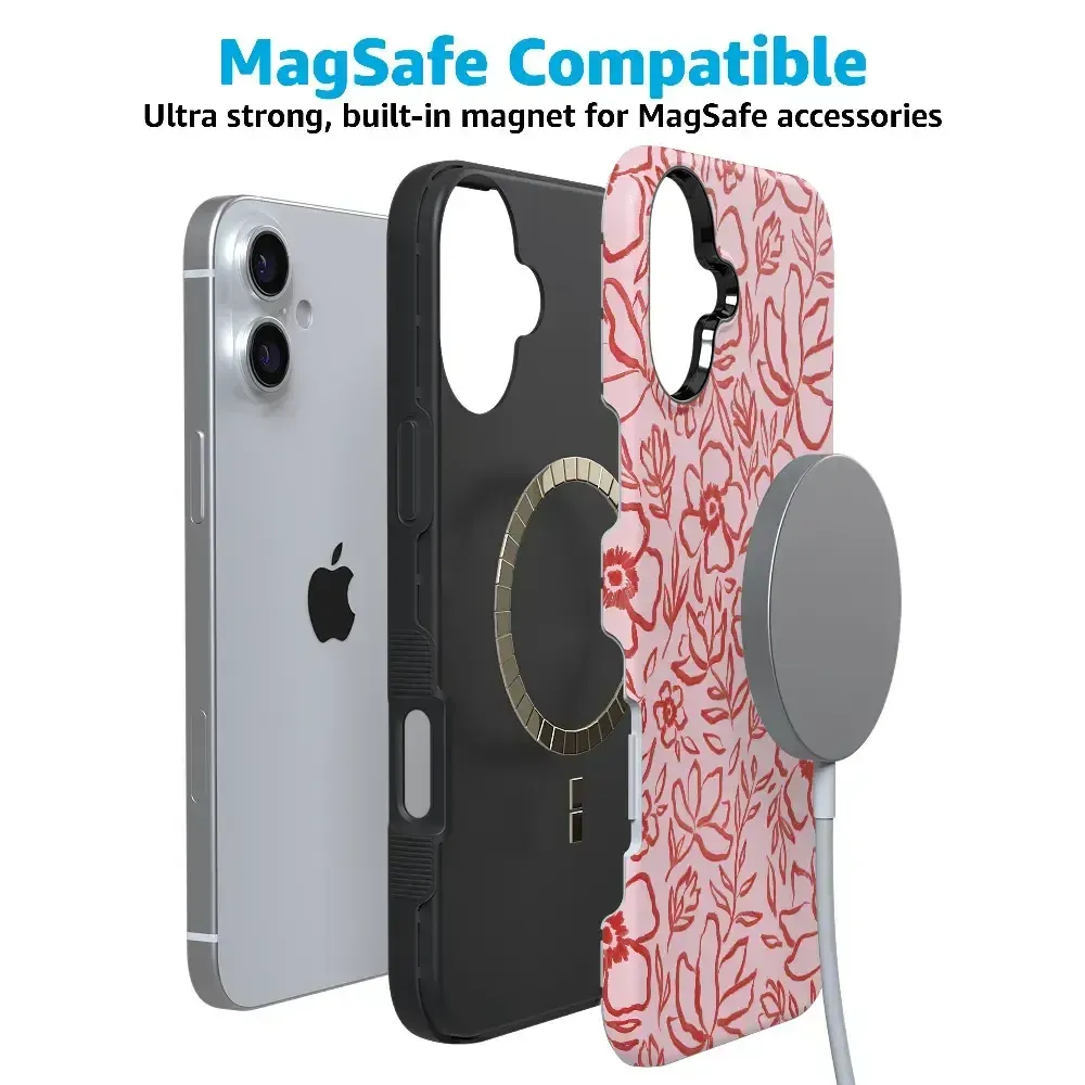 Luxury Feel Blush Garden | Floral Doodle Case  Dont Miss Out!