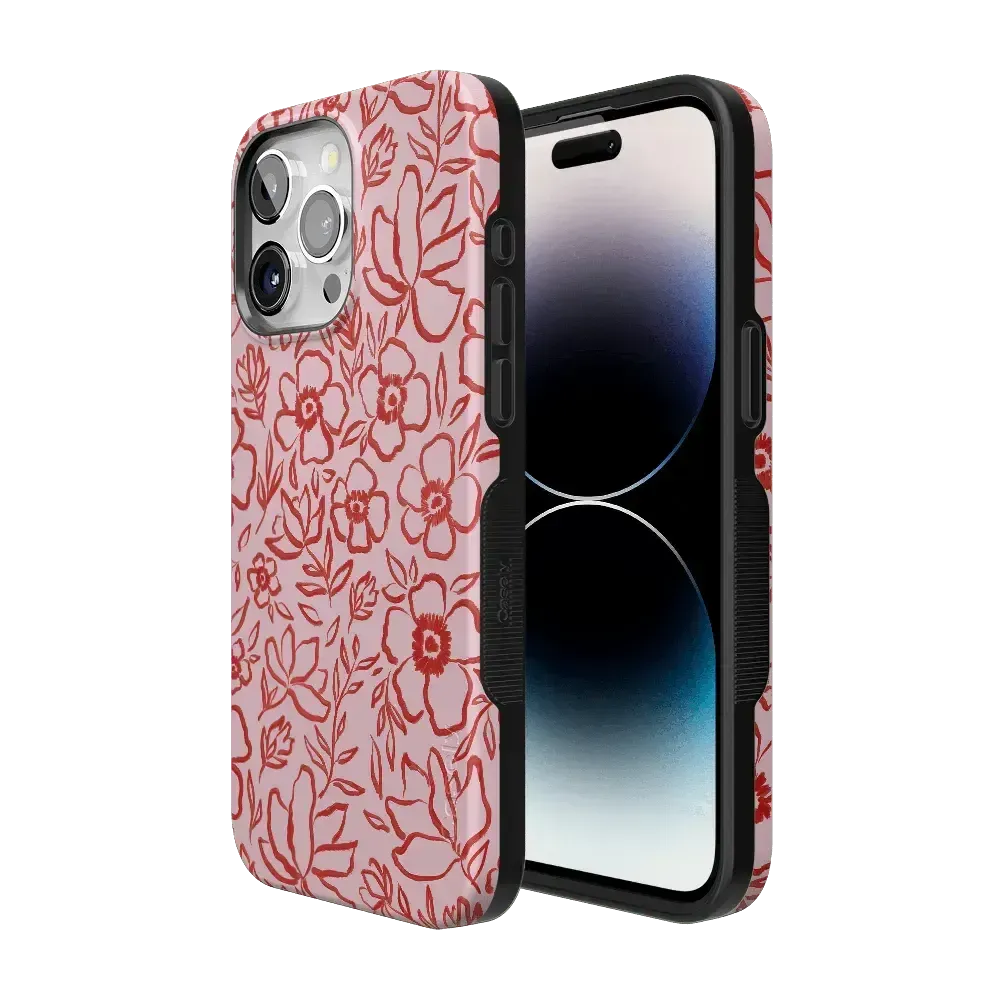 Luxury Feel Blush Garden | Floral Doodle Case  Dont Miss Out!