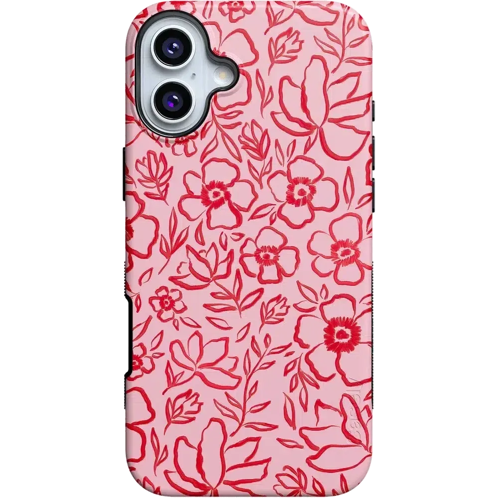 Luxury Feel Blush Garden | Floral Doodle Case  Dont Miss Out!