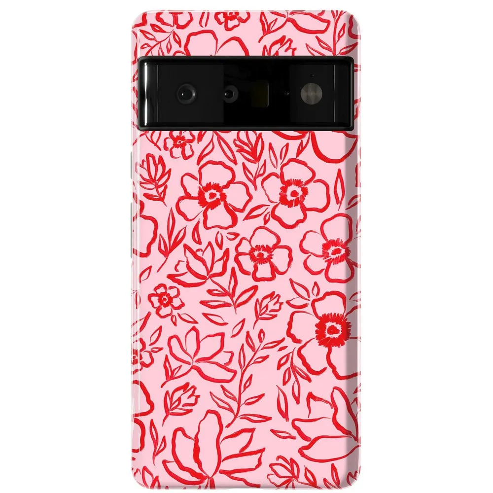 Luxury Feel Blush Garden | Floral Doodle Case  Dont Miss Out!