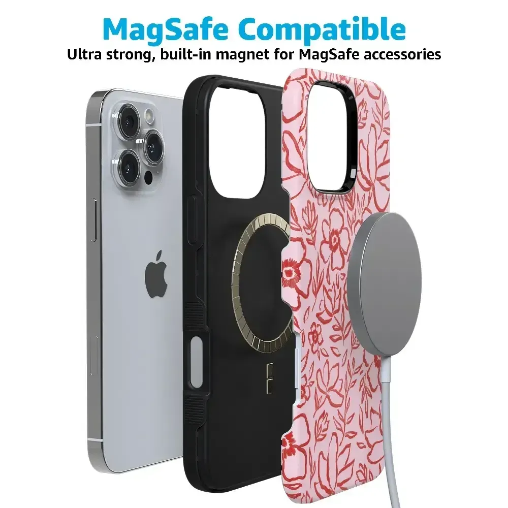 Luxury Feel Blush Garden | Floral Doodle Case  Dont Miss Out!