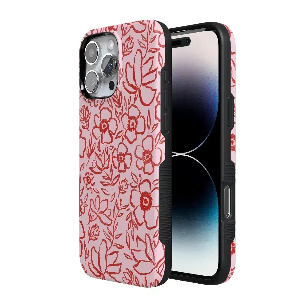 Luxury Feel Blush Garden | Floral Doodle Case  Dont Miss Out!
