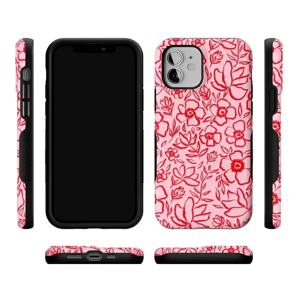 Luxury Feel Blush Garden | Floral Doodle Case  Dont Miss Out!