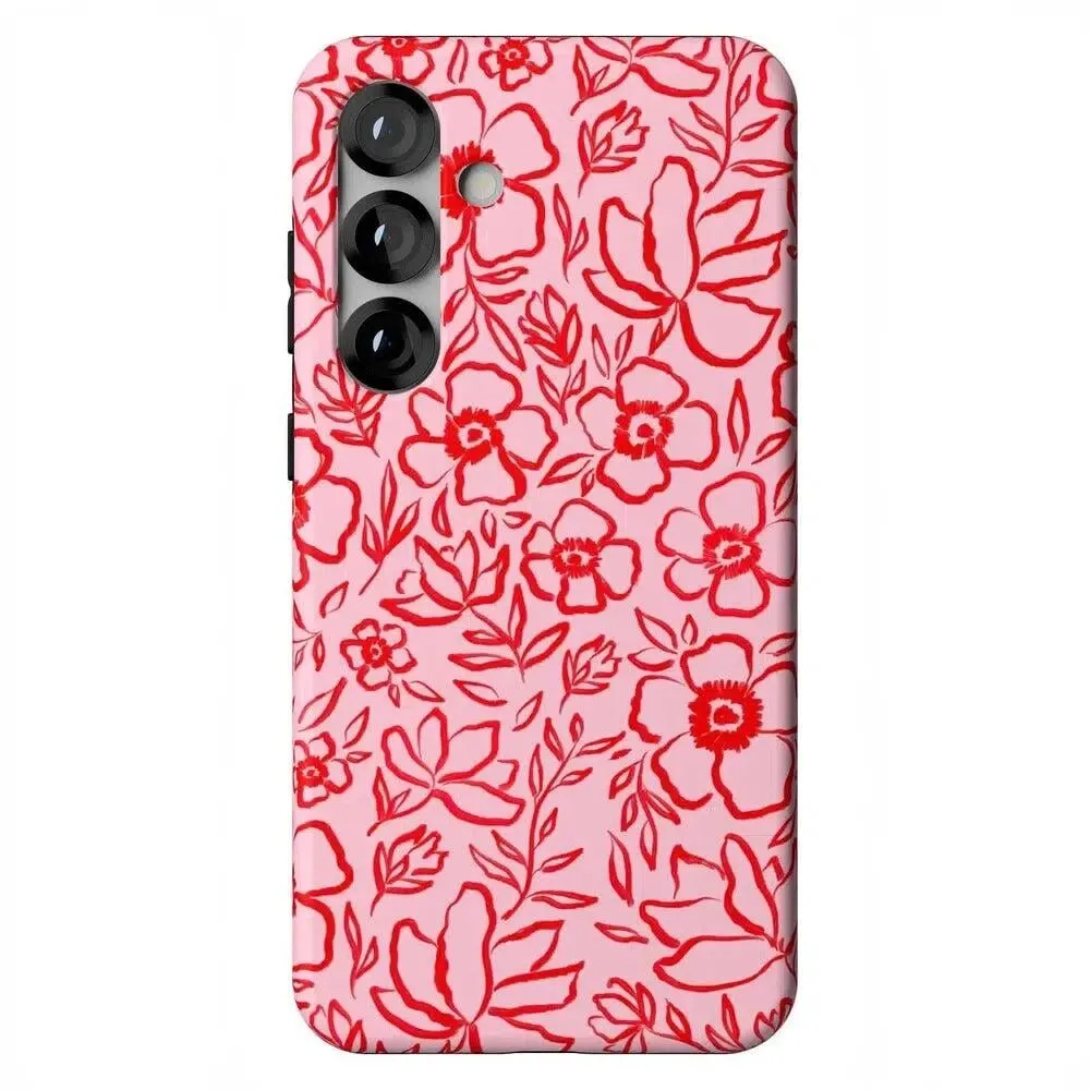 Luxury Feel Blush Garden | Floral Doodle Case  Dont Miss Out!