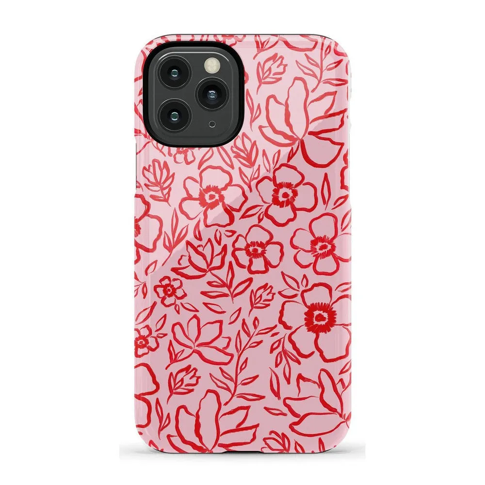 Luxury Feel Blush Garden | Floral Doodle Case  Dont Miss Out!