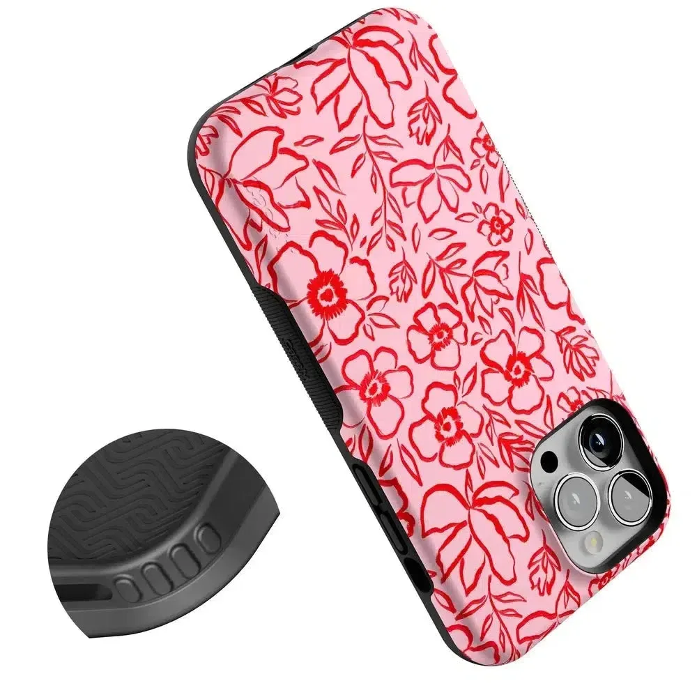 Luxury Feel Blush Garden | Floral Doodle Case  Dont Miss Out!