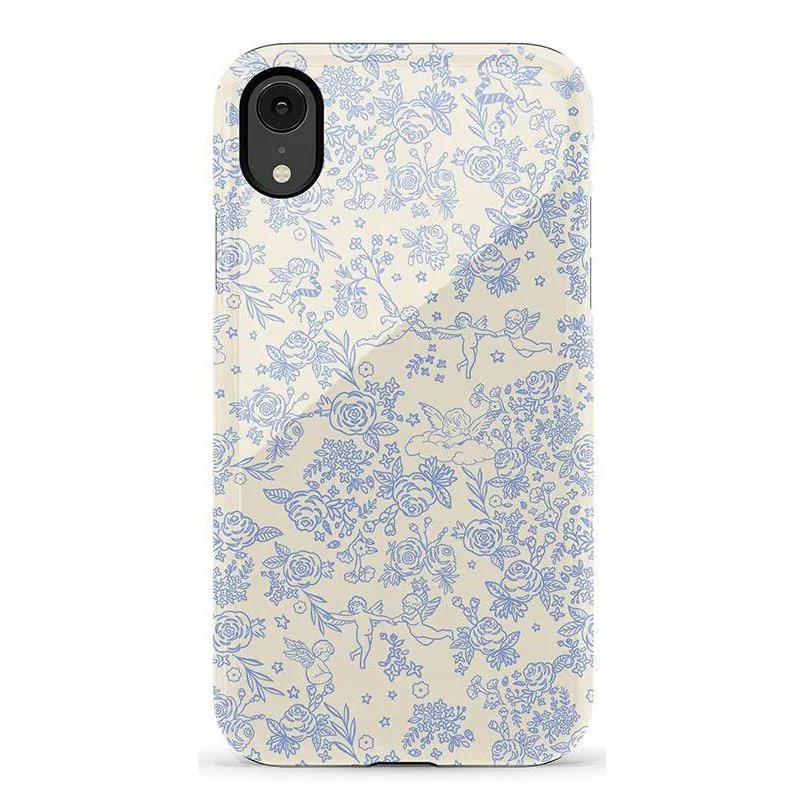 Luxury Feel Cupid's Canvas | Periwinkle Floral Case  Ends Soon!