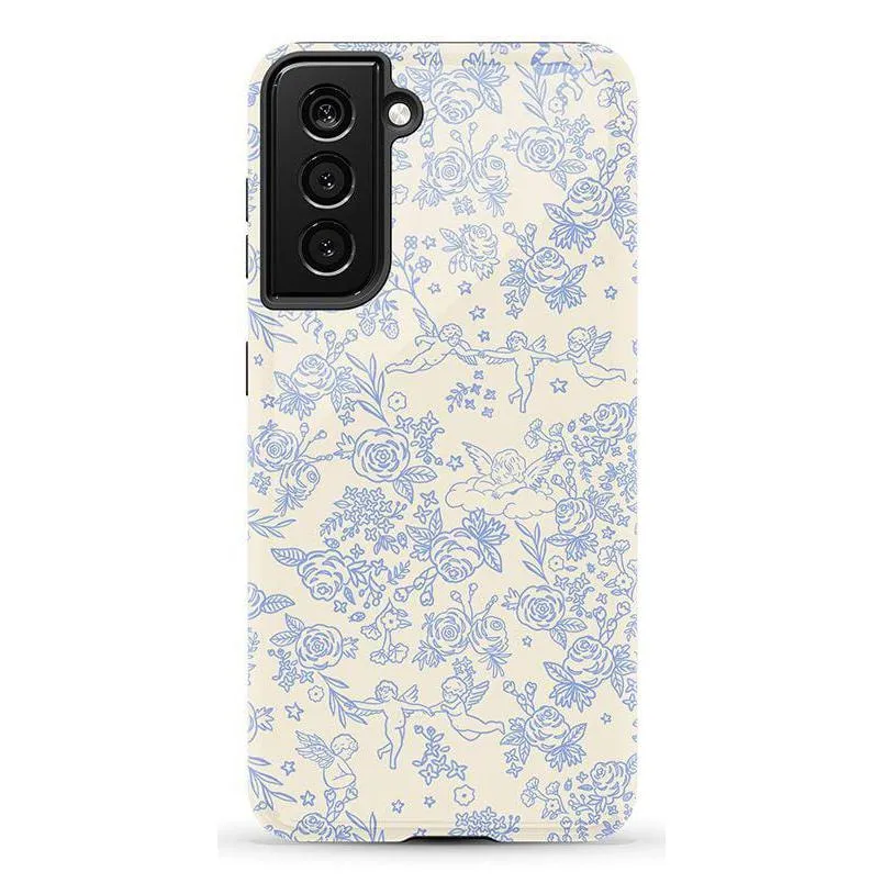 Luxury Feel Cupid's Canvas | Periwinkle Floral Case  Ends Soon!