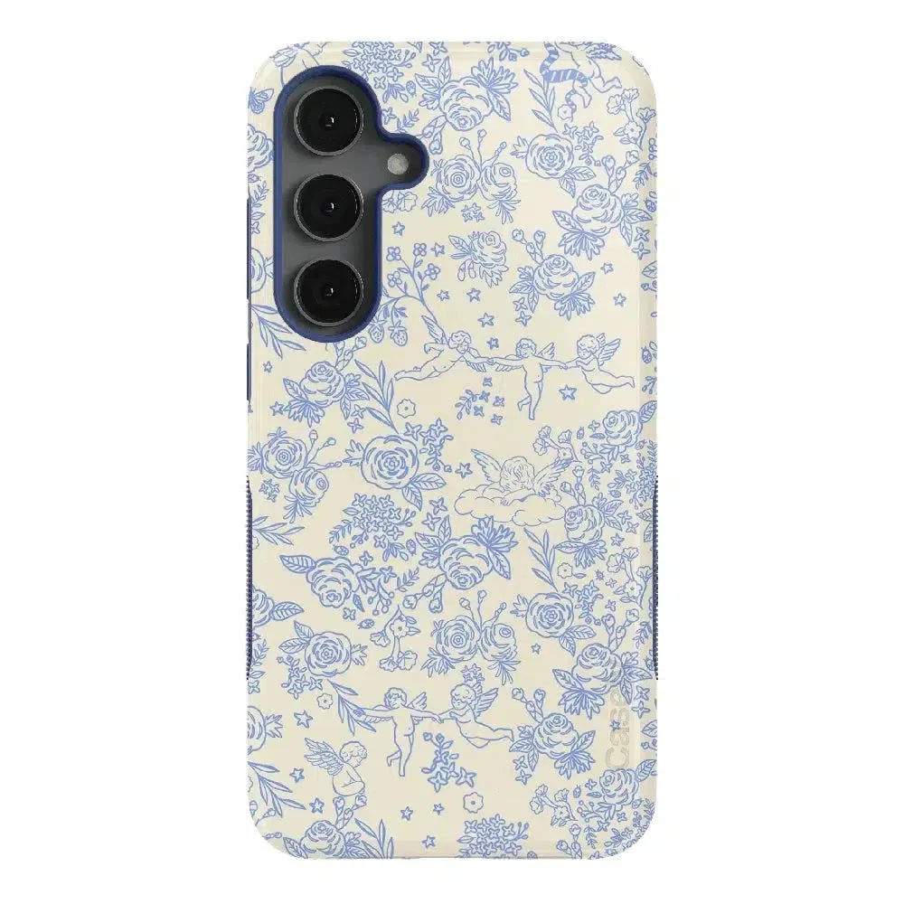 Luxury Feel Cupid's Canvas | Periwinkle Floral Case  Ends Soon!