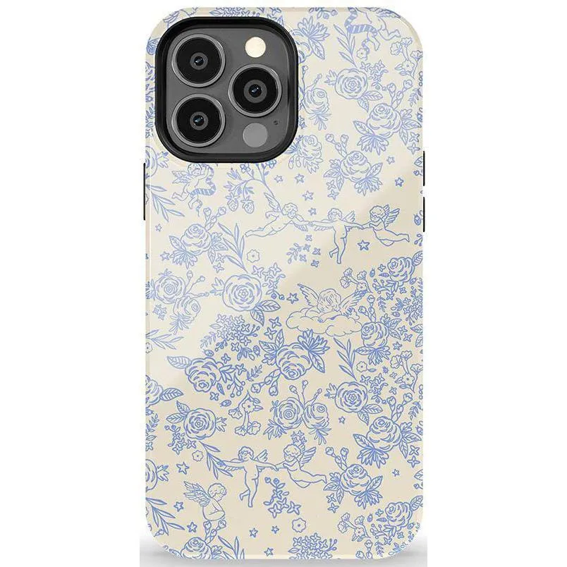 Luxury Feel Cupid's Canvas | Periwinkle Floral Case  Ends Soon!
