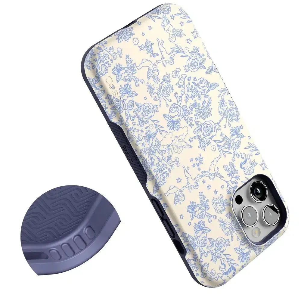 Luxury Feel Cupid's Canvas | Periwinkle Floral Case  Ends Soon!