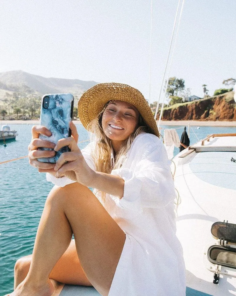 Luxury Feel Deep Sea | Blue Marble Samsung Case  Last Few Pieces!