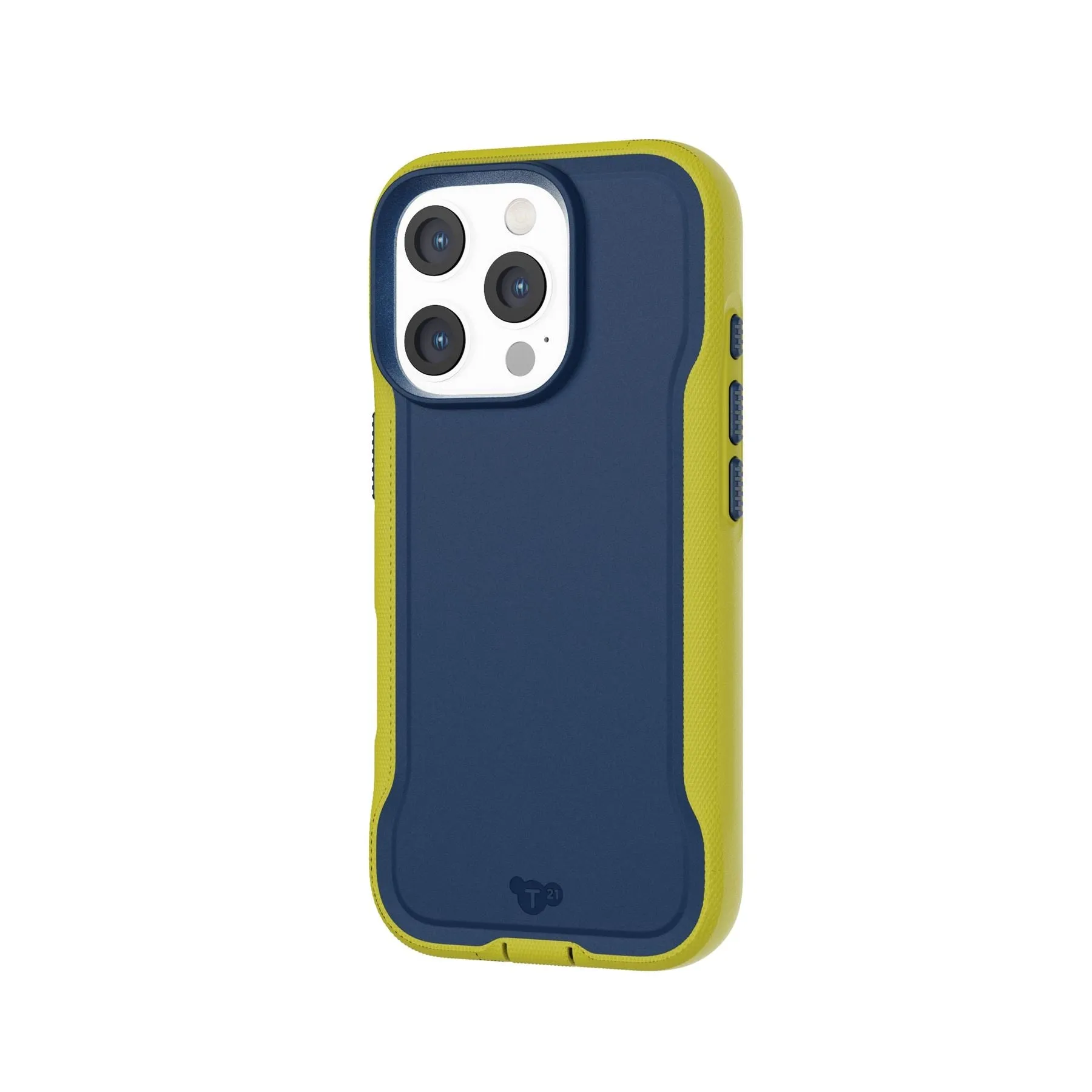 Luxury Feel EvoPro - Apple iPhone 16 Pro Case MagSafe Compatible - Navy/Yellow  Ends Soon!
