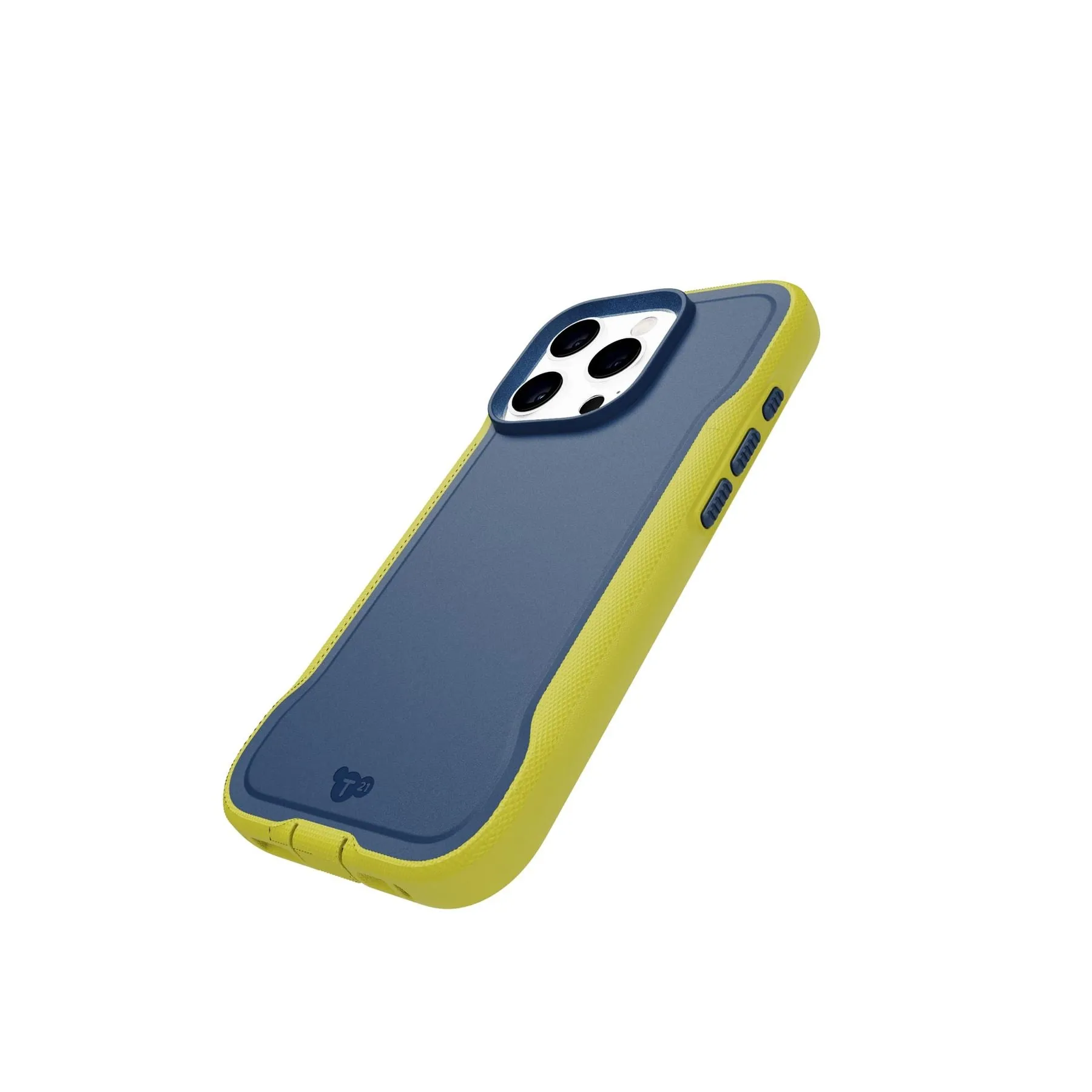 Luxury Feel EvoPro - Apple iPhone 16 Pro Case MagSafe Compatible - Navy/Yellow  Ends Soon!