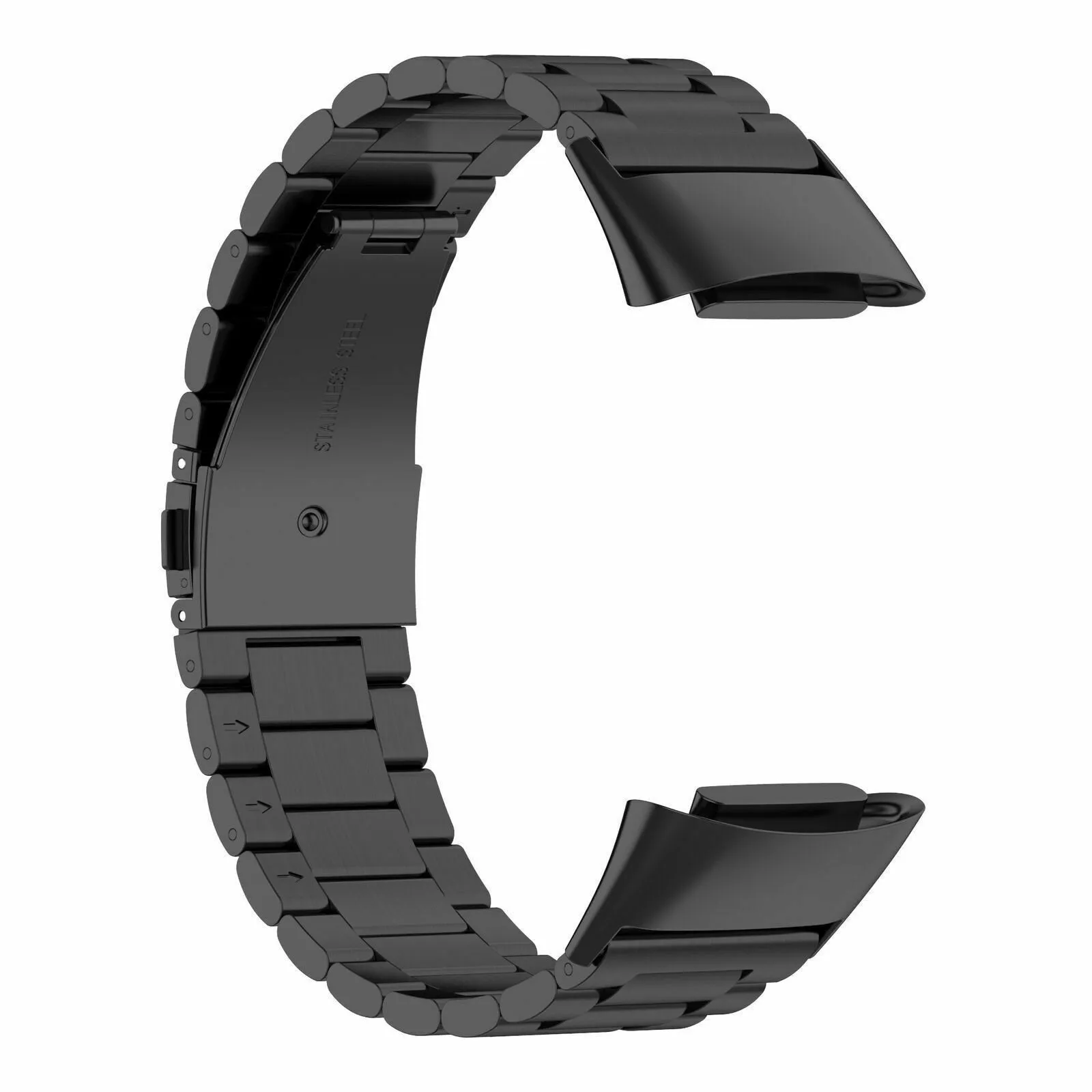 Luxury Feel Fitbit Charge 6 Steel Strap (Black)  Almost Gone!