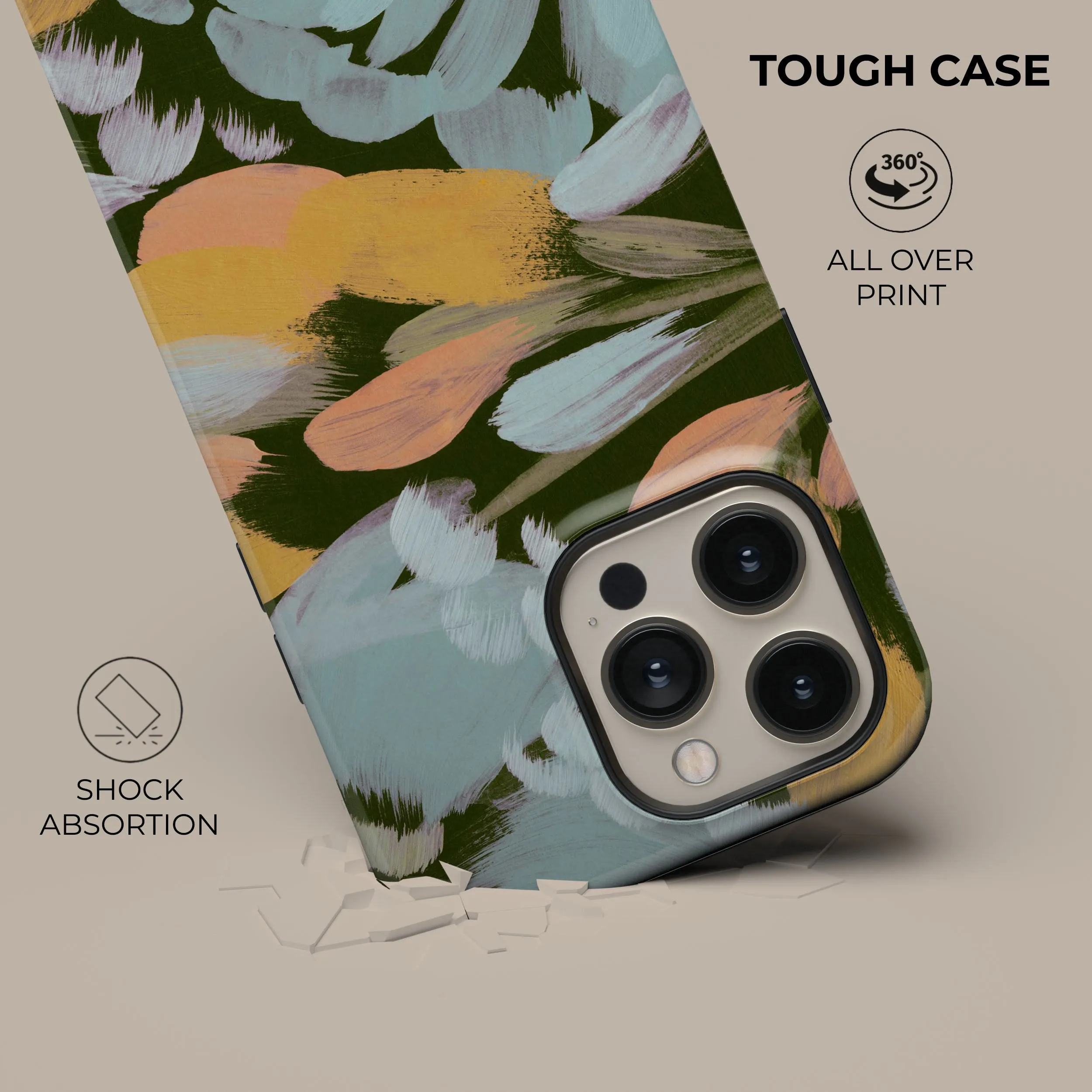 Luxury Feel Flower Canvas Phone Case  Going Fast!