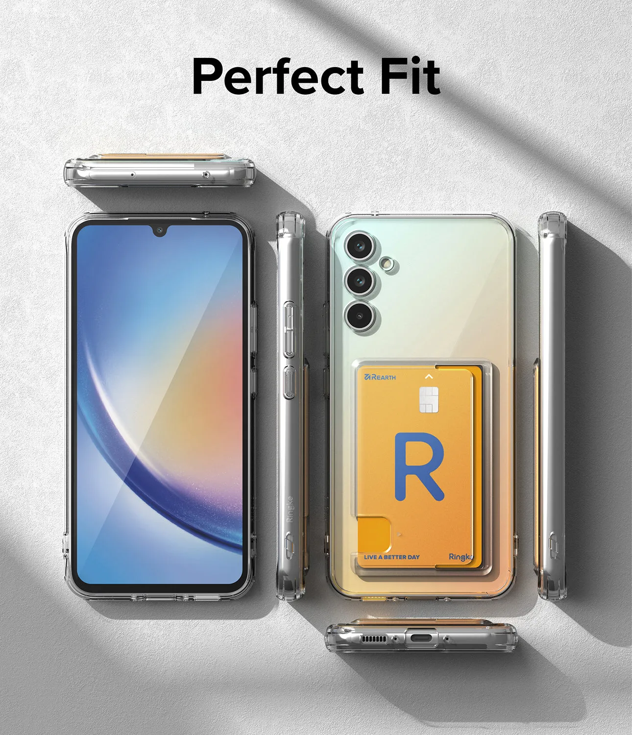 Luxury Feel Galaxy A34 Case | Fusion Card  Stylish & Comfortable