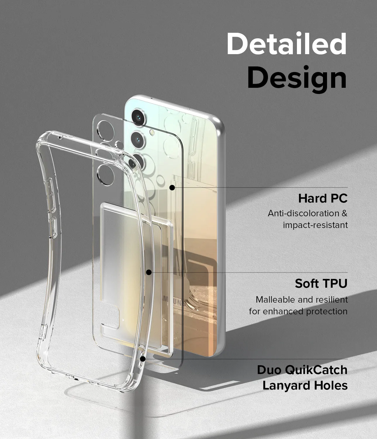 Luxury Feel Galaxy A34 Case | Fusion Card  Stylish & Comfortable