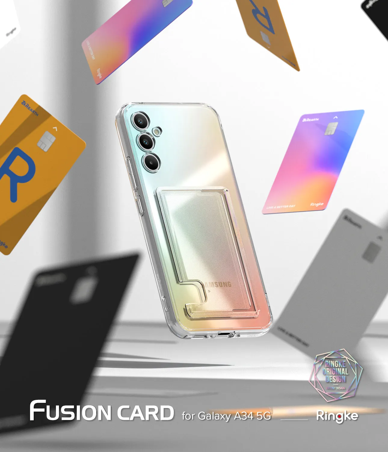 Luxury Feel Galaxy A34 Case | Fusion Card  Stylish & Comfortable