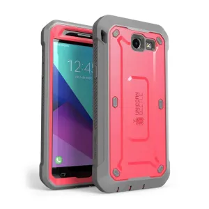 Luxury Feel Galaxy J3 Emerge Unicorn Beetle Pro Full Body Rugged Holster Case-Pink  Limited Availability!