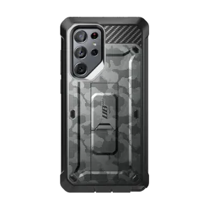 Luxury Feel Galaxy S22 Ultra Unicorn Beetle PRO Rugged Case-Gray Camo  Limited Release!