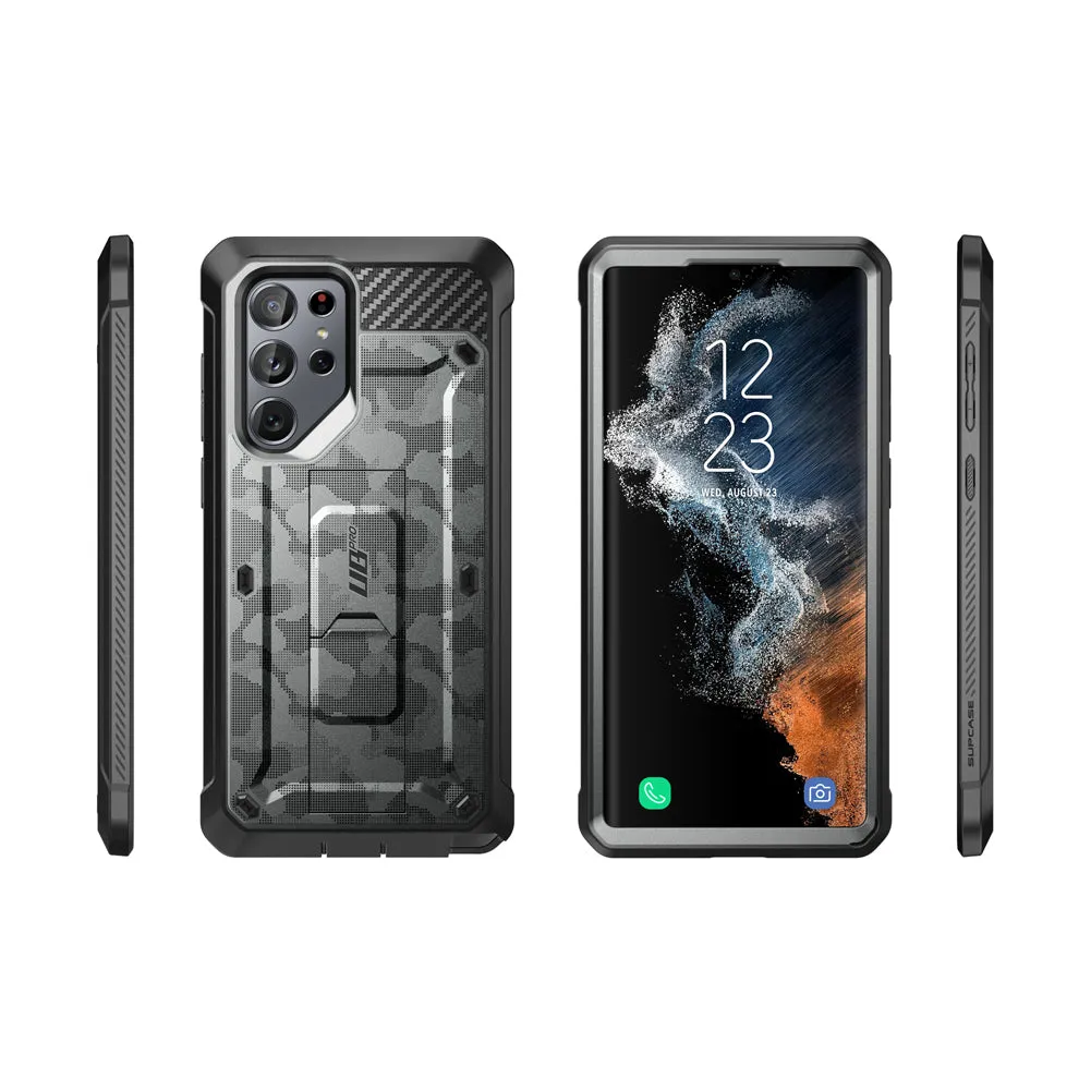 Luxury Feel Galaxy S22 Ultra Unicorn Beetle PRO Rugged Case-Gray Camo  Limited Release!
