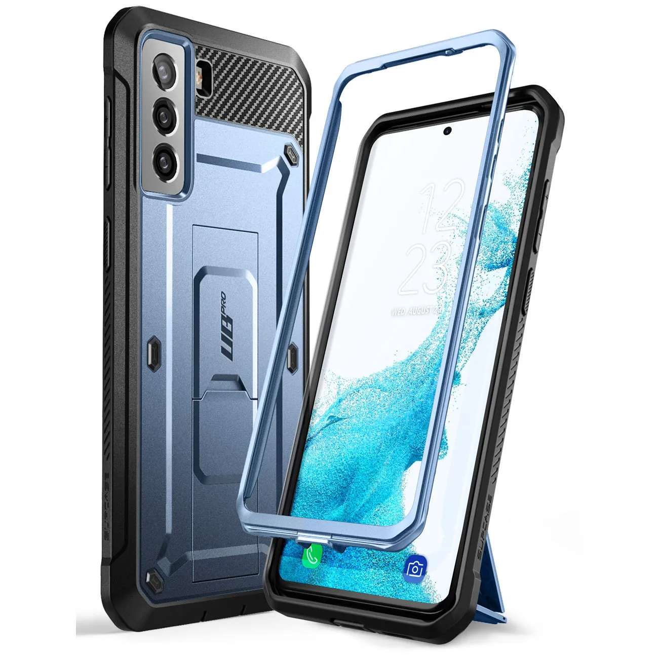 Luxury Feel Galaxy S22 Unicorn Beetle PRO Rugged Case-Metallic Blue  Today Only!