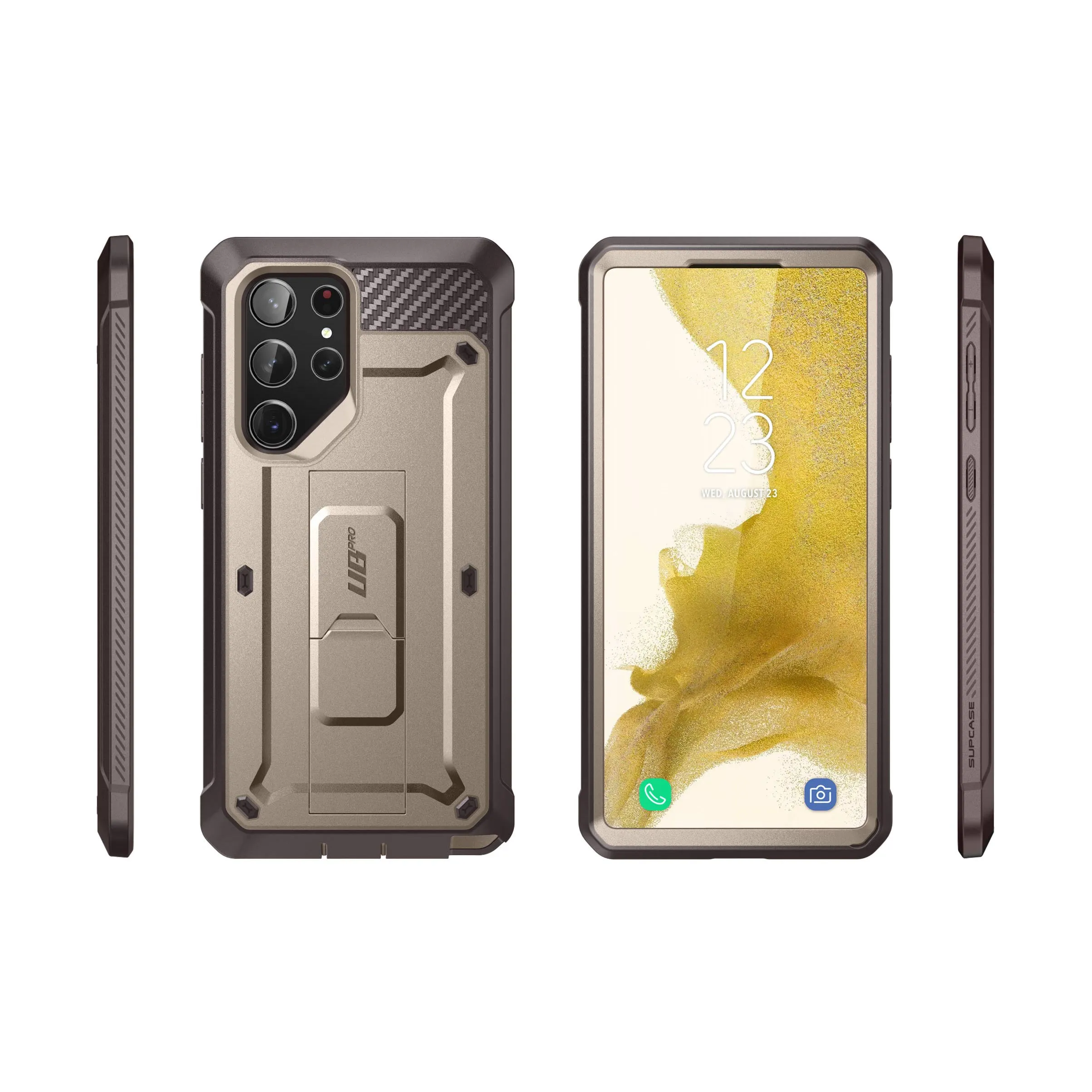Luxury Feel Galaxy S23 Ultra Unicorn Beetle PRO Rugged Case-Cream  Going Fast!