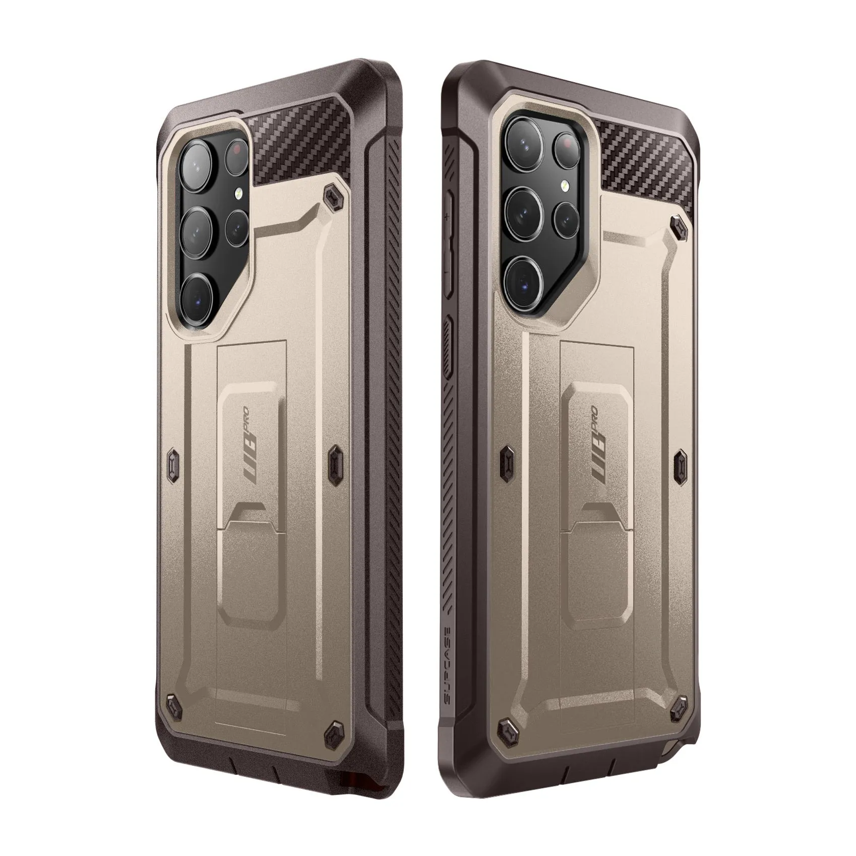 Luxury Feel Galaxy S23 Ultra Unicorn Beetle PRO Rugged Case-Cream  Going Fast!