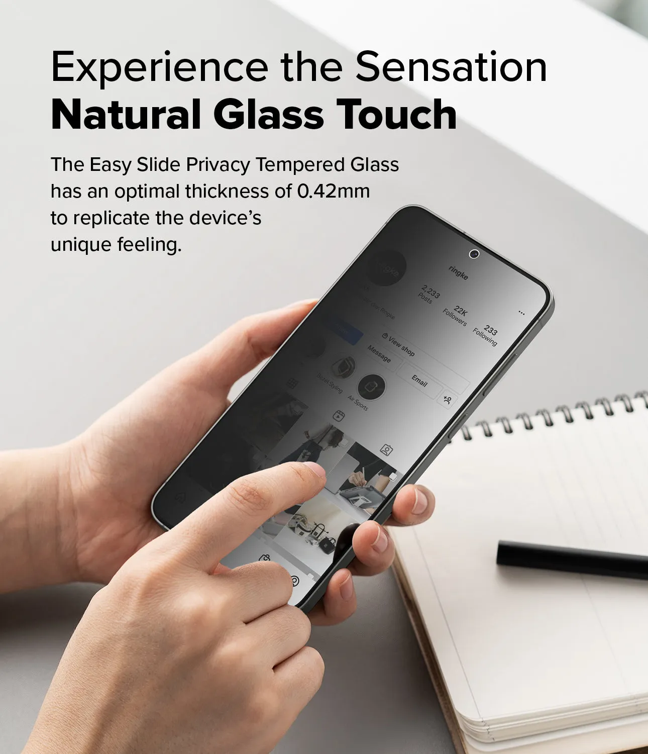 Luxury Feel Galaxy S25 Screen Protector | Easy Slide Privacy Tempered Glass  Today Only!