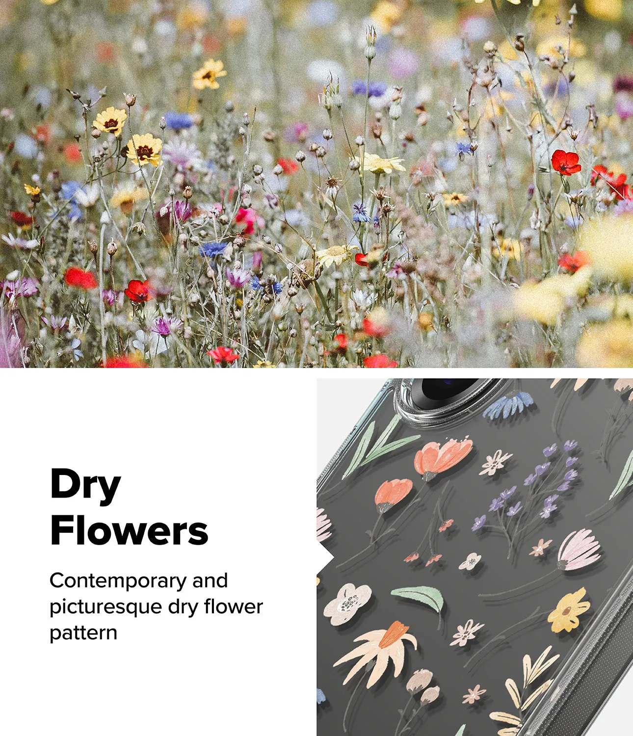 Luxury Feel Galaxy S25 Ultra Case | Fusion Design [Dry Flowers]  Limited Stock!