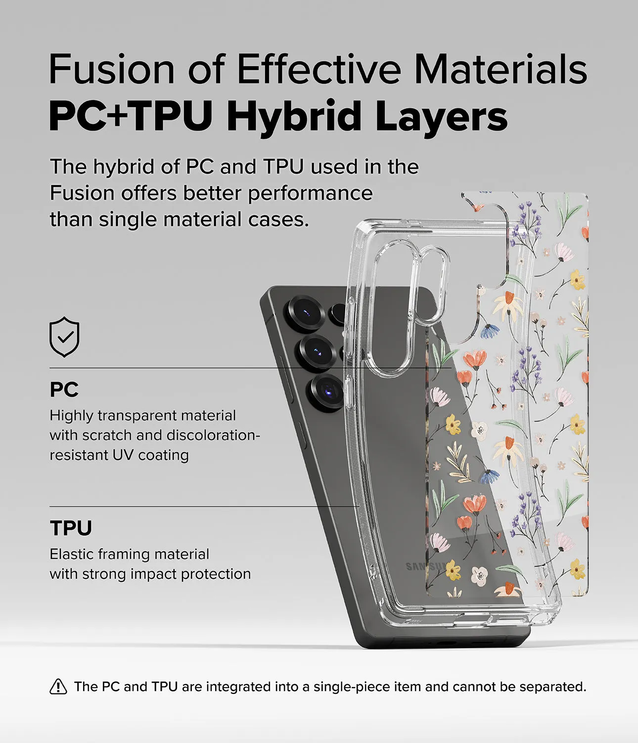 Luxury Feel Galaxy S25 Ultra Case | Fusion Design [Dry Flowers]  Limited Stock!