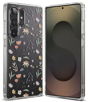 Luxury Feel Galaxy S25 Ultra Case | Fusion Design [Dry Flowers]  Limited Stock!