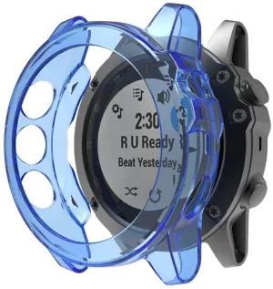 Luxury Feel Garmin Fenix 5x TPU Case (Transparent Blue)  Limited Stock!
