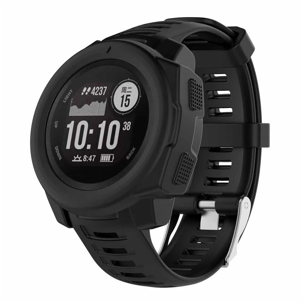 Luxury Feel Garmin Instinct Rugged TPU Cover (Black)  Today Only!