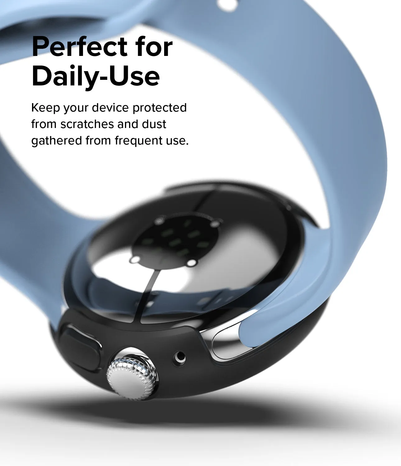 Luxury Feel Google Pixel Watch 2 | Slim (2P) - Clear/Matte Black  Going Fast!