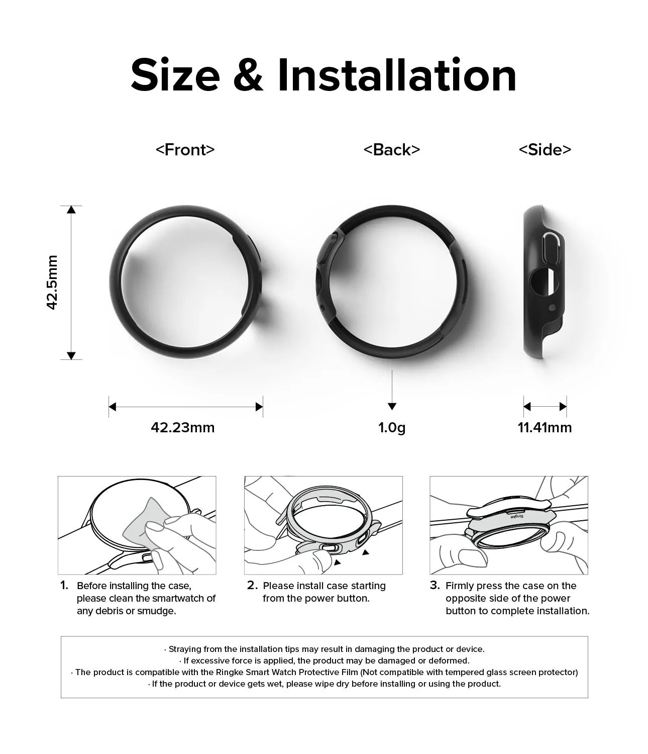 Luxury Feel Google Pixel Watch 2 | Slim (2P) - Clear/Matte Black  Going Fast!