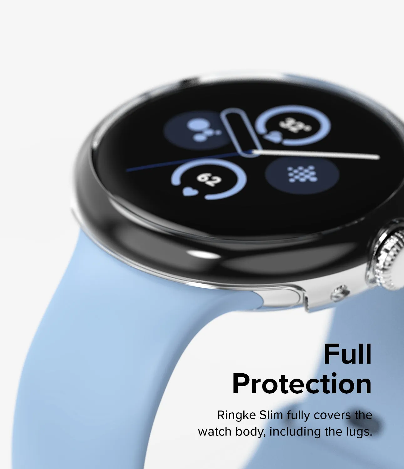 Luxury Feel Google Pixel Watch 2 | Slim (2P) - Clear/Matte Black  Going Fast!