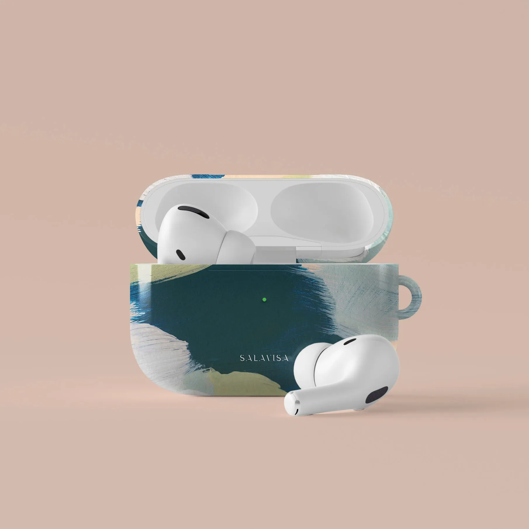 Luxury Feel Green Canvas AirPods Case  Today Only!