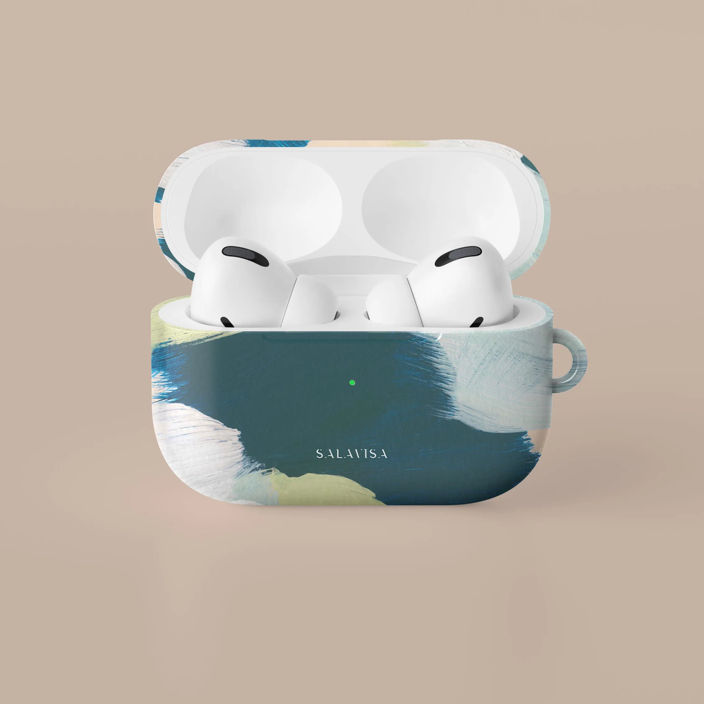 Luxury Feel Green Canvas AirPods Case  Today Only!