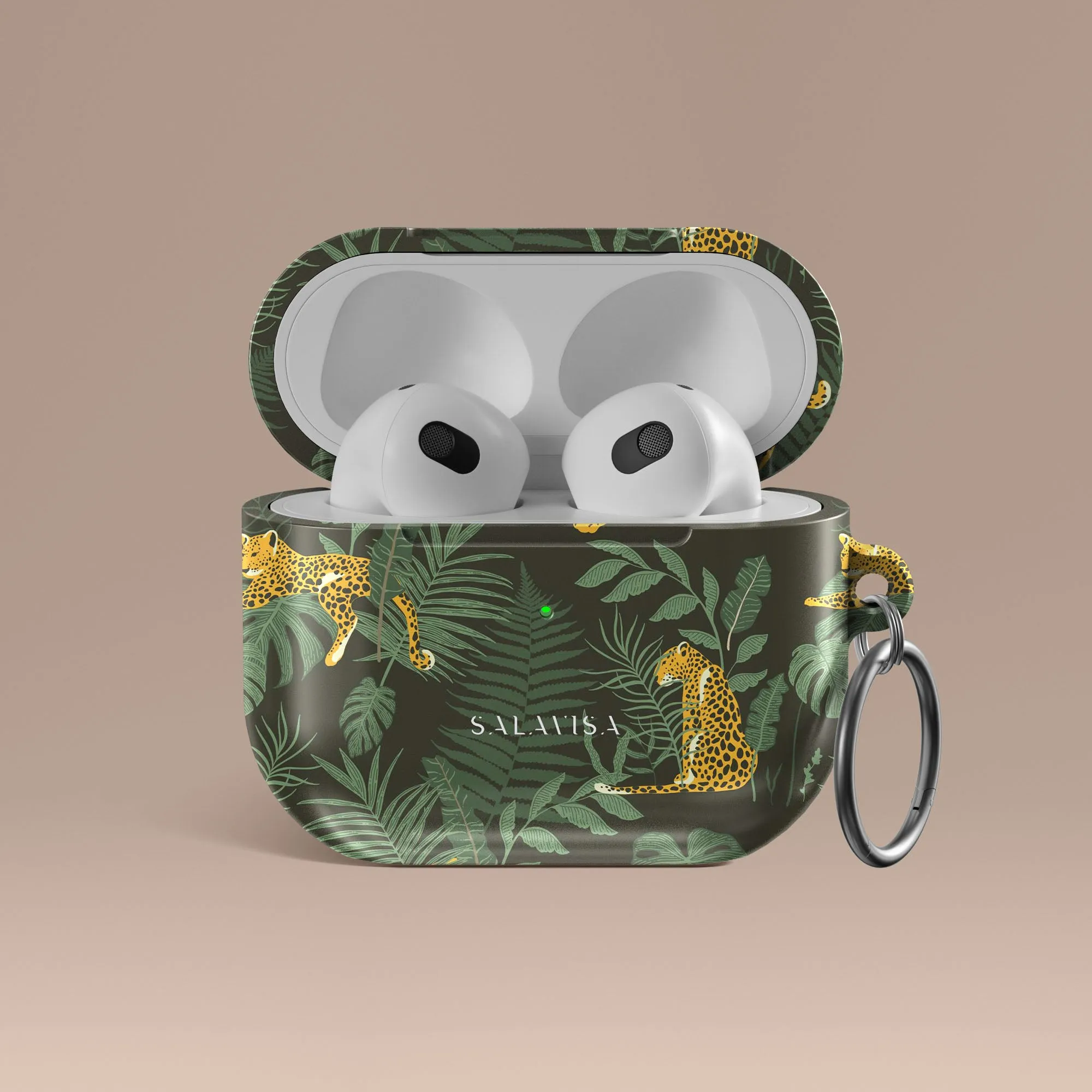 Luxury Feel Green Cheetah AirPods Case  Last Chance!