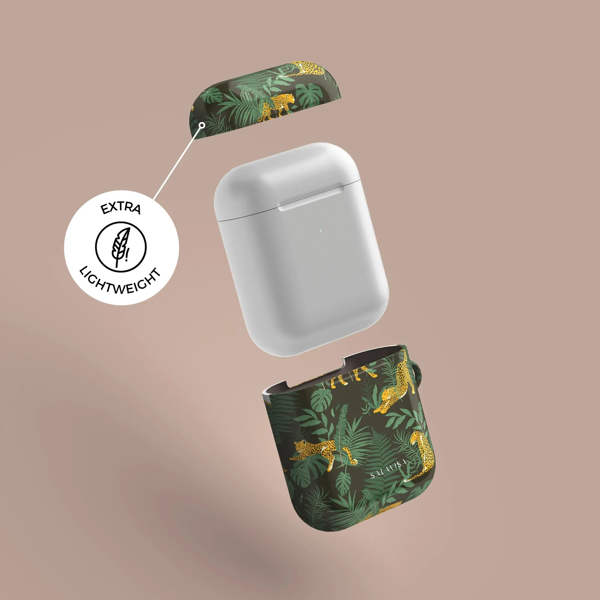 Luxury Feel Green Cheetah AirPods Case  Last Chance!
