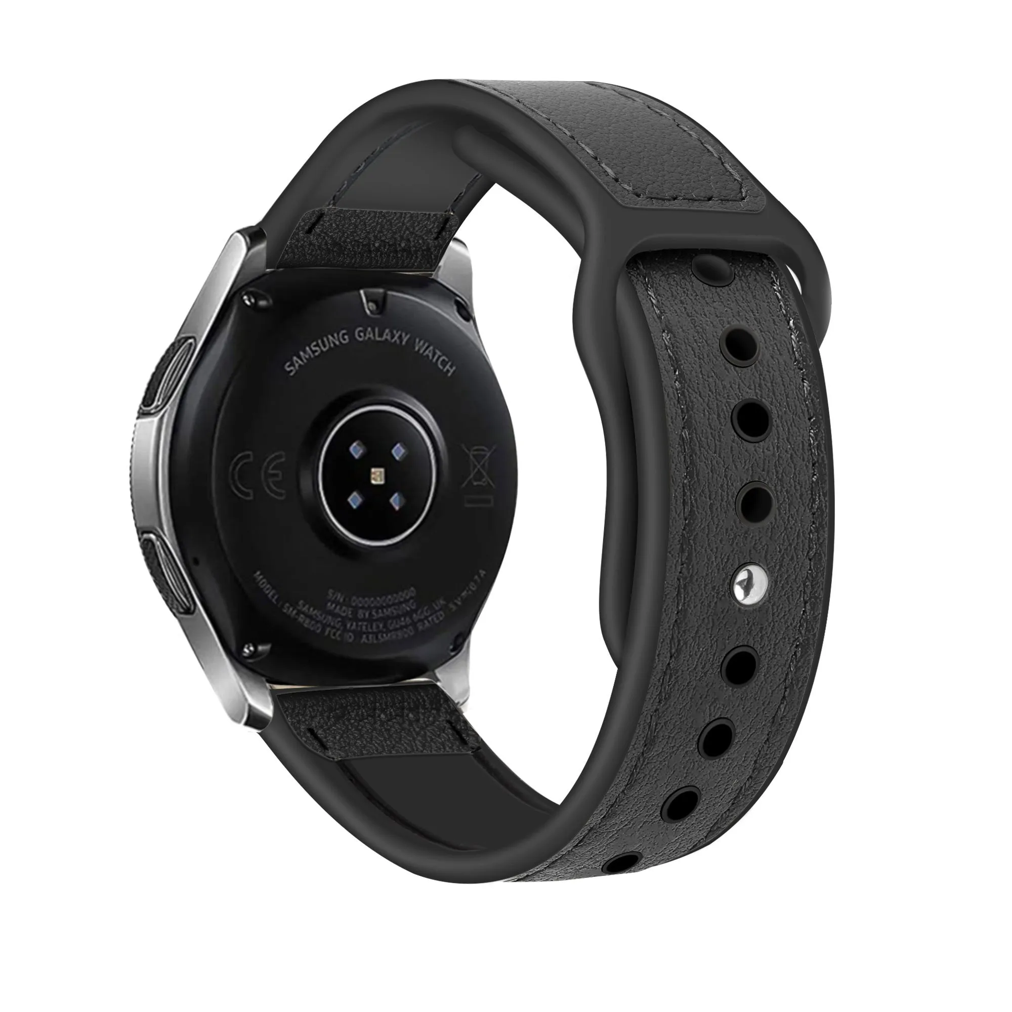 Luxury Feel Huawei Watch 3 (Pro) Hybrid Leather Strap (Black)  Last Chance!