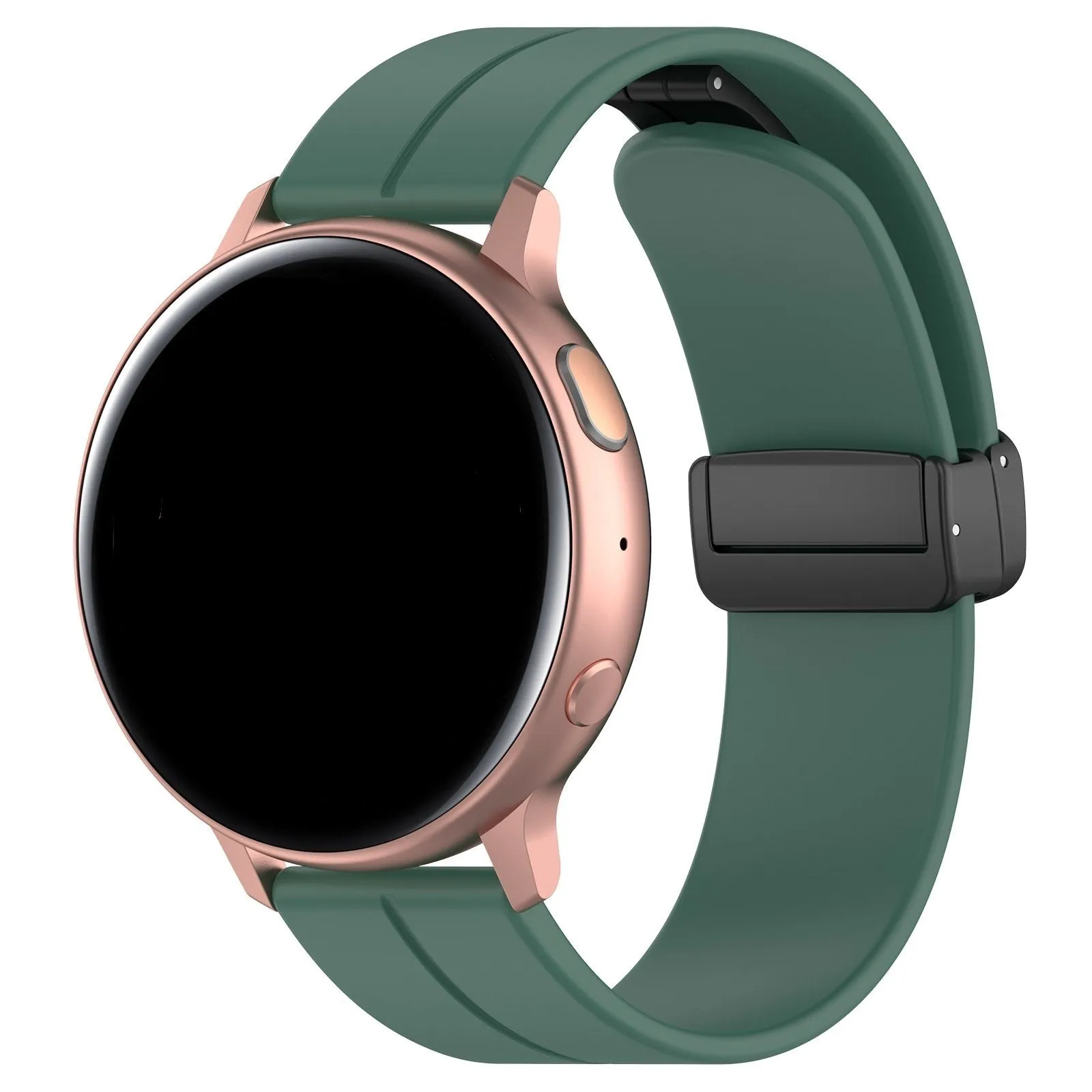 Luxury Feel Huawei Watch 3 (Pro) Silicone Strap D-Buckle (Dark Green)  Limited Stock!