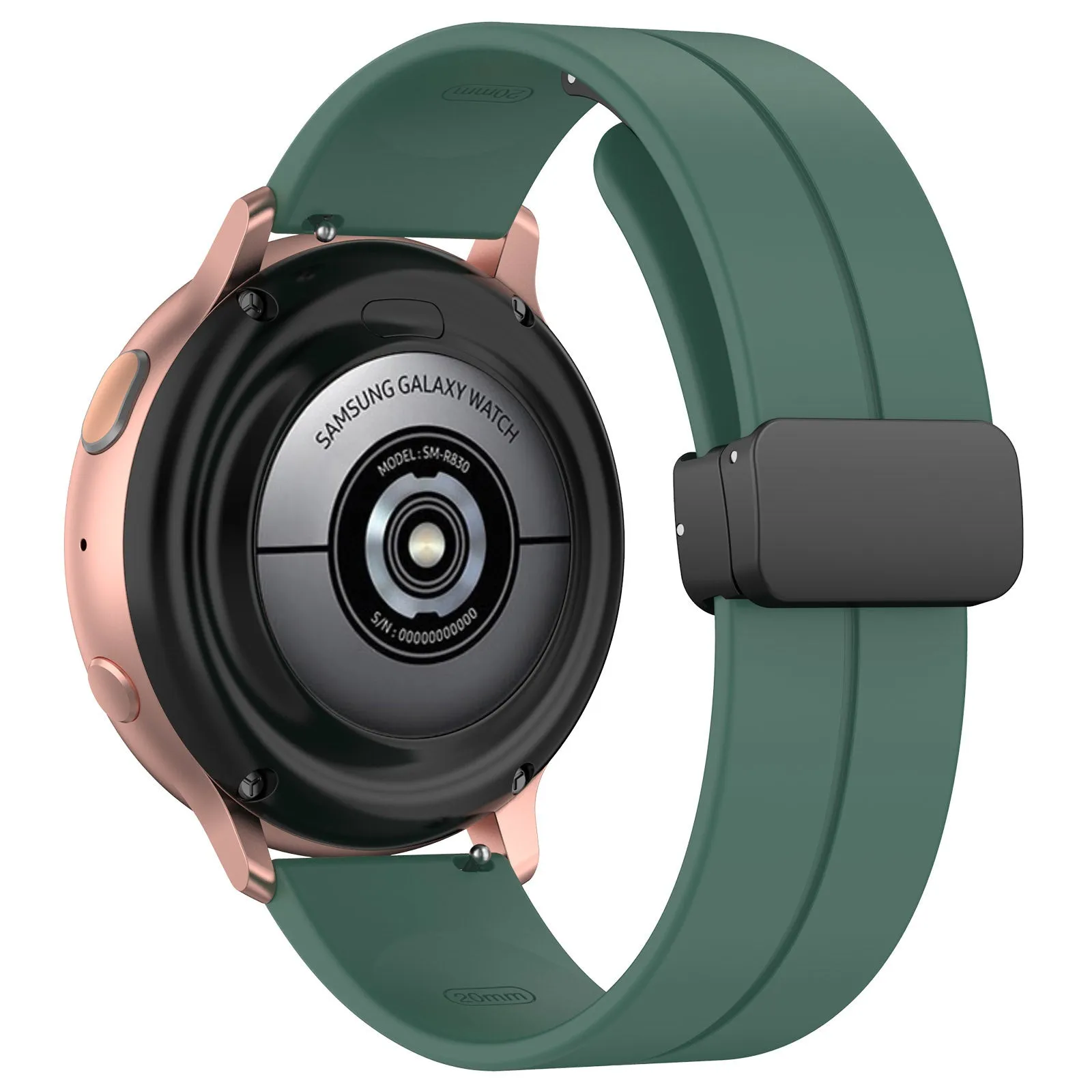 Luxury Feel Huawei Watch 3 (Pro) Silicone Strap D-Buckle (Dark Green)  Limited Stock!