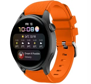 Luxury Feel Huawei Watch 3 (Pro) Silicone Strap with Buckle (Orange)  Last Few Pieces!