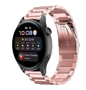 Luxury Feel Huawei Watch 3 (Pro) Steel Strap (Pink)  Going Fast!