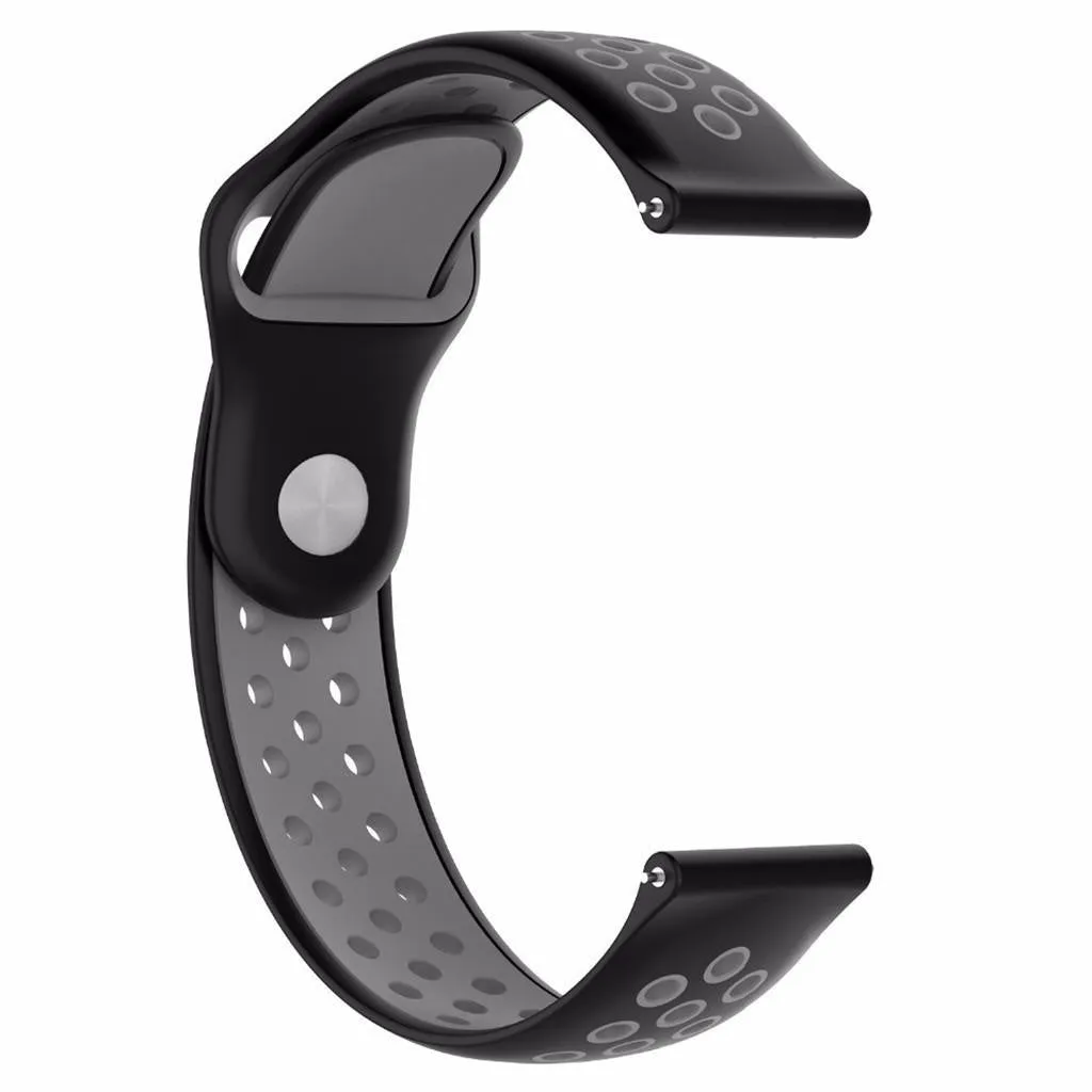 Luxury Feel Huawei Watch 5 - 42mm Sport Strap (Black/Grey)  Stylish & Comfortable