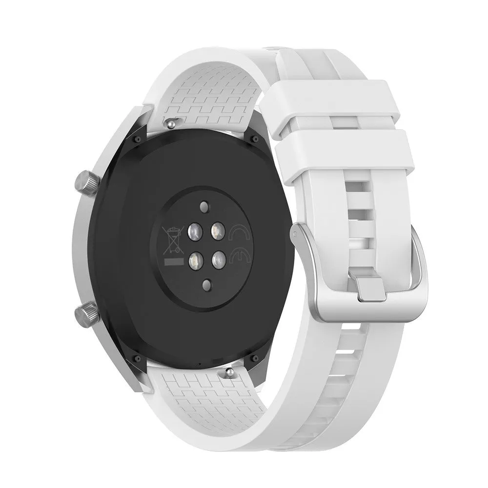 Luxury Feel Huawei Watch 5 - 46mm Extreme Silicone Strap (White)  Going Fast!