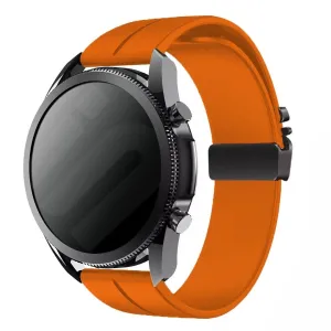Luxury Feel Huawei Watch 5 - 46mm Silicone Strap with P-Buckle (Orange)  Limited Availability!